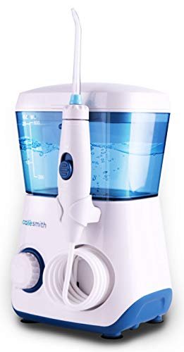 Caresmith Table Top Pro Dental Flosser | 8 Jet Tips | 10 Pressure Modes | Dental flosser | Effective as Dental Floss