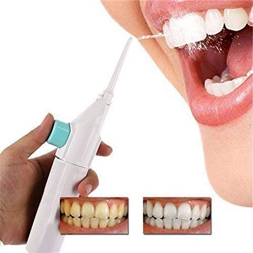 BANCROFT Dental Care Water-Jet Flosser Air technology Cords Tooth Dental Cleaning Whitening Teeth Kit Power Floss Air Powered Dental Water Jet for Tooth Cleaner (White)