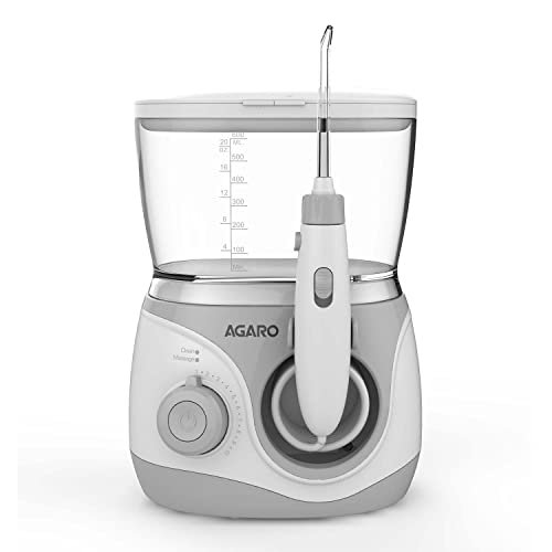 AGARO Max Tabletop Dental Flosser for teeth with 2 Cleaning Modes & 10 Pressure Settings, 600ml Watertank, Oral Flosser, Oral Irrigator